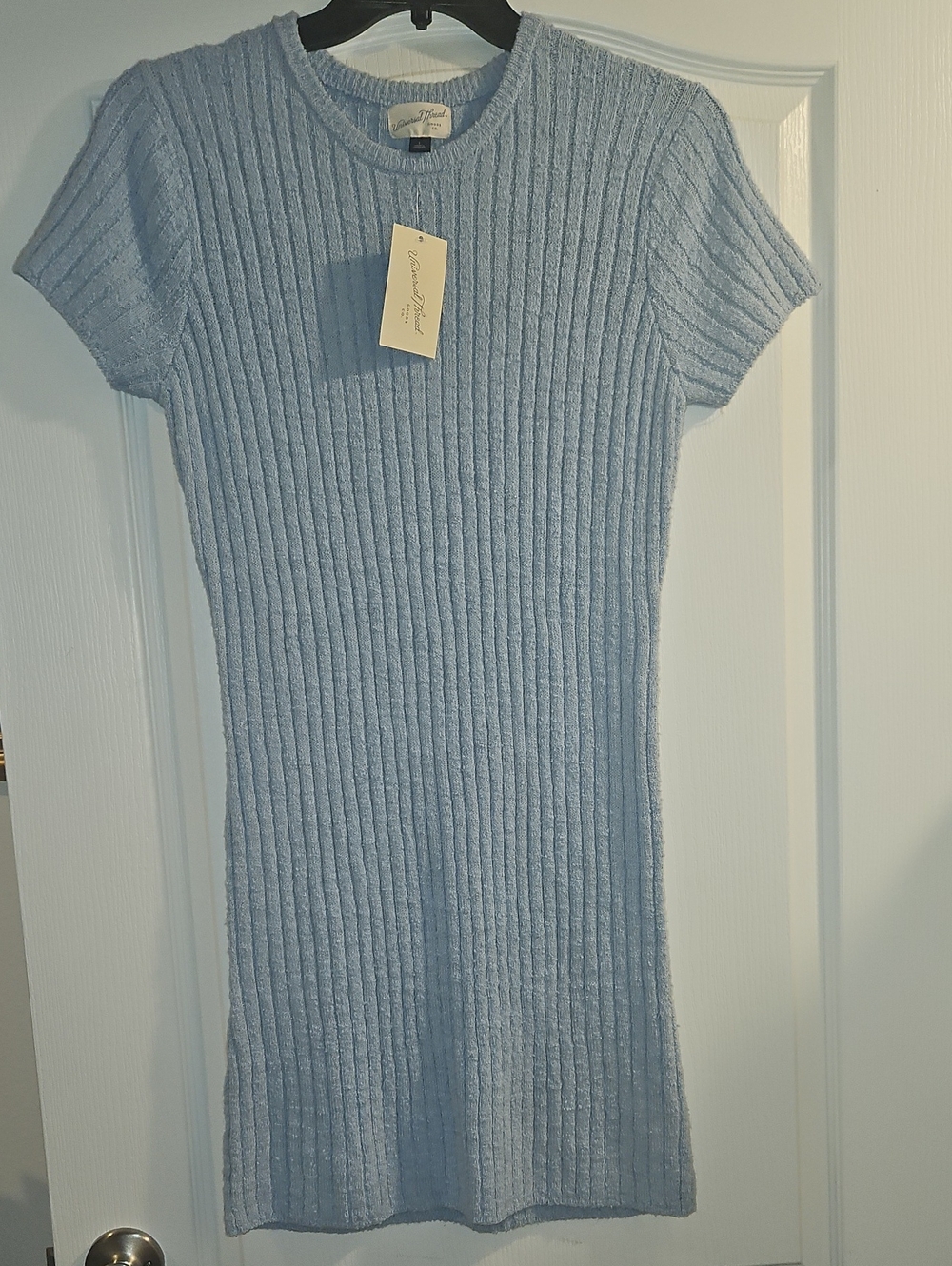 Universal Thread Ribbed Knit Short Sleeve Dress New